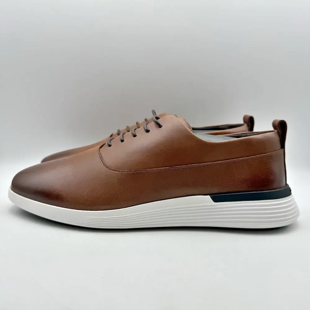 Wolf & Shepherd Mens Crossover Longwing Oxford Sneakers US 12 Brown Leather NIB